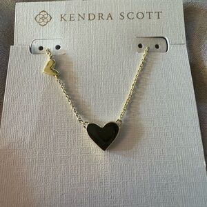 NWT Kendra Scott Gold Double Heart Necklace
